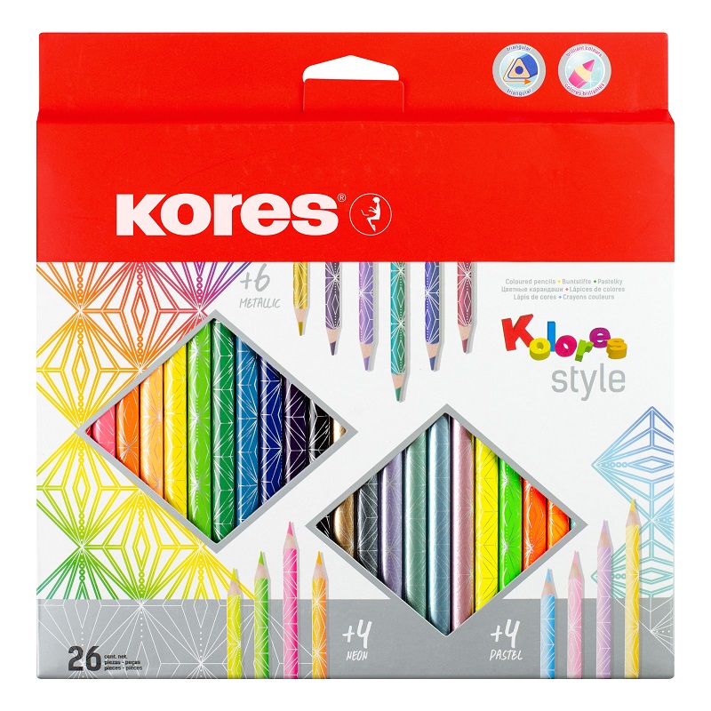 KORES pastelky Kolores Style, 26ks
