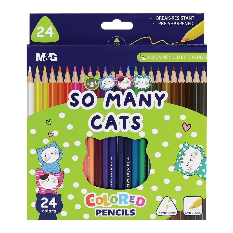 M&G pastelky "So many cats", 24ks