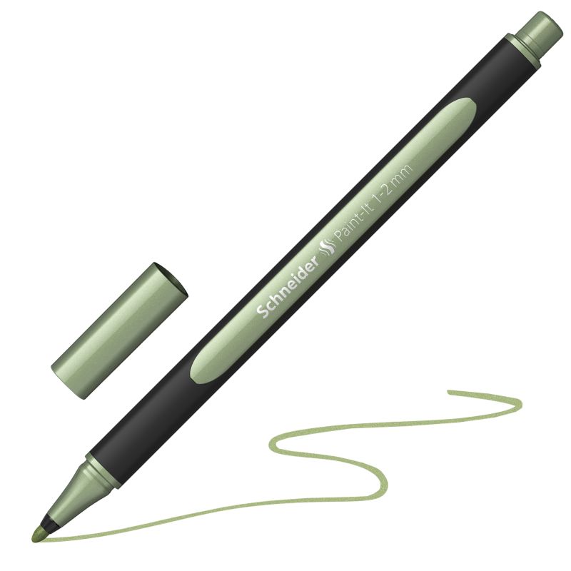 Lihový SCHNEIDER Paint-It Metallic 1-2mm, zelený