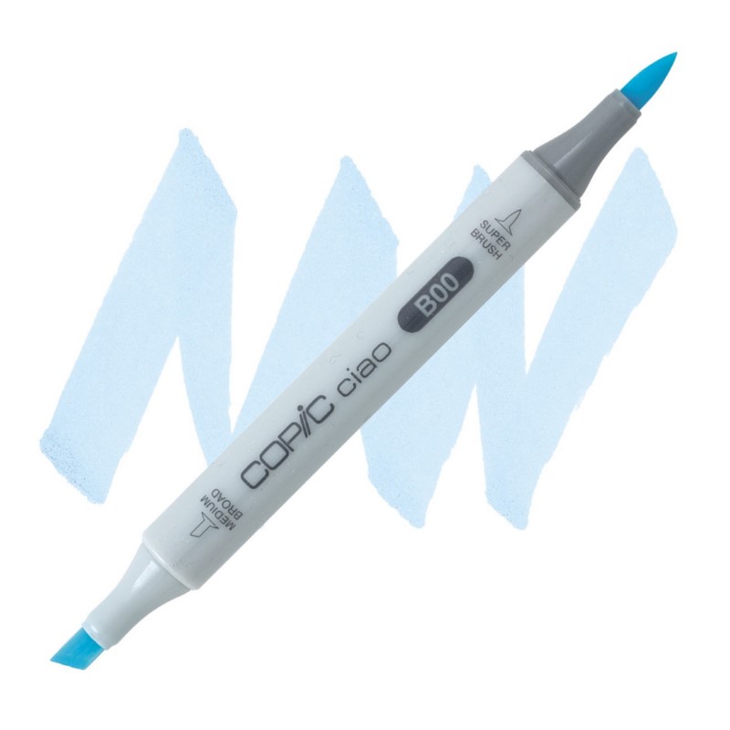 Lihová fixa COPIC Ciao oboustranná Brush & Chisel, B00 Frost blue