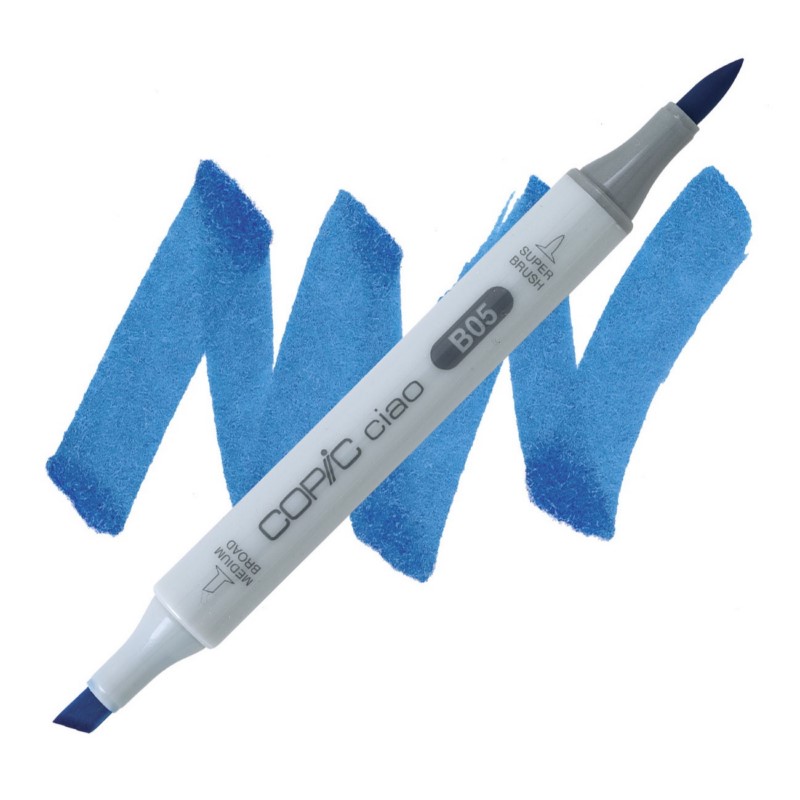 Lihová fixa COPIC Ciao oboustranná Brush & Chisel, B05 Process blue