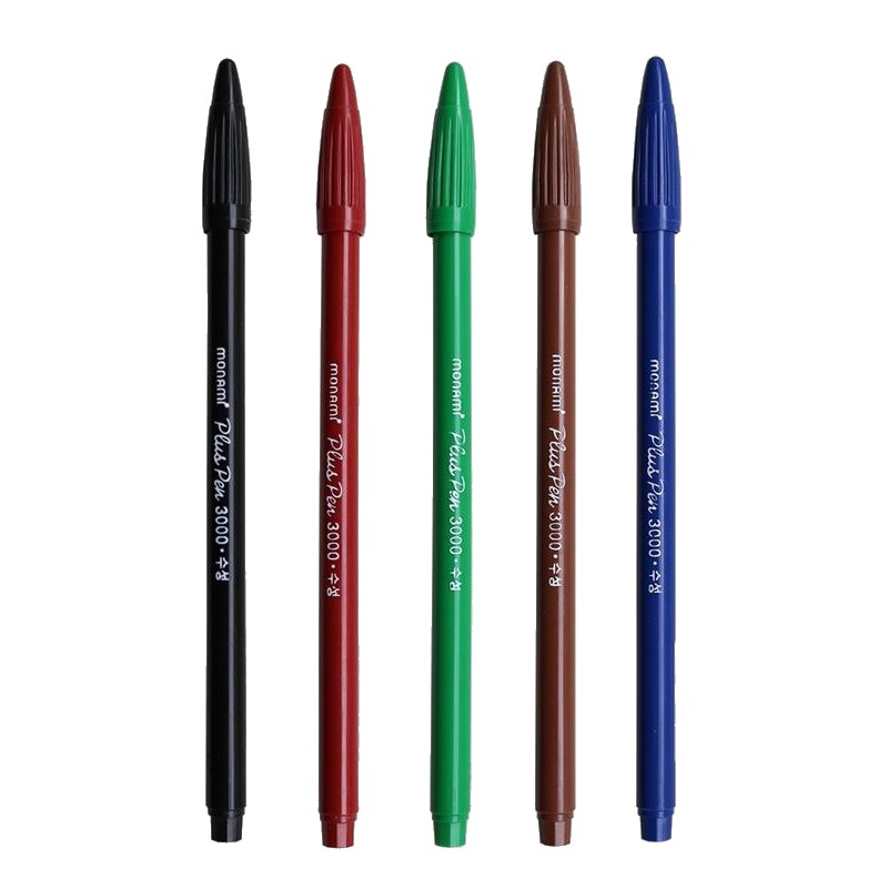 MONAMI popisovač Pen Plus 3000, sada 5ks tmavé