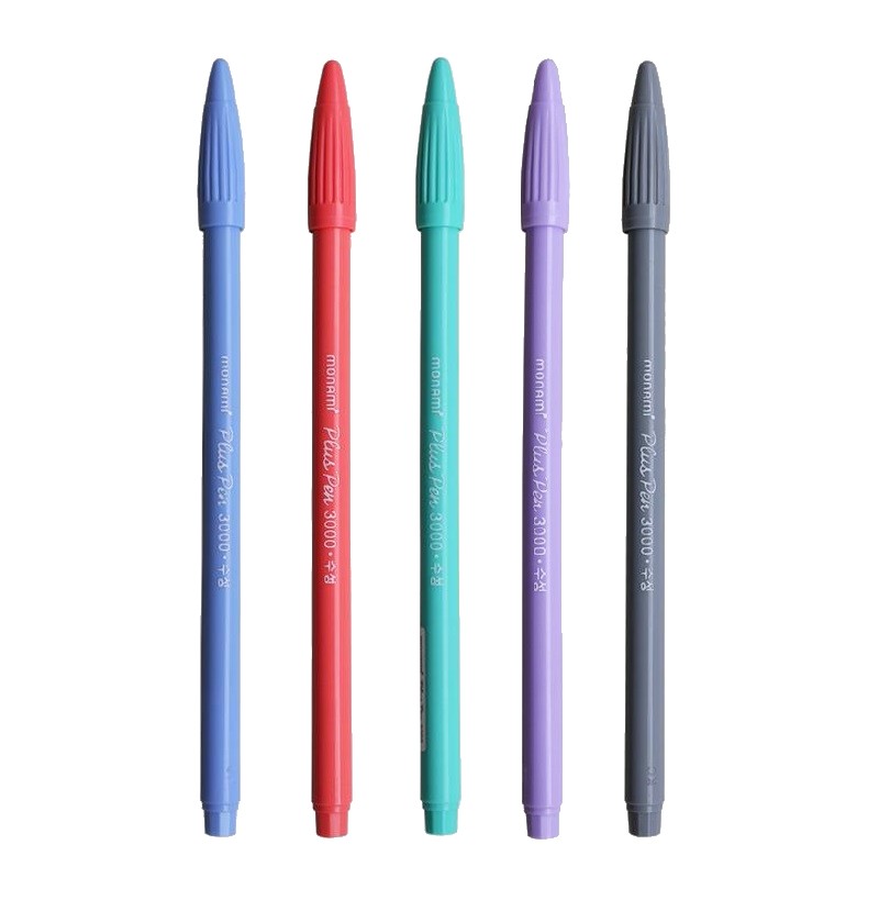 MONAMI popisovač Pen Plus 3000, sada 5ks pastelové
