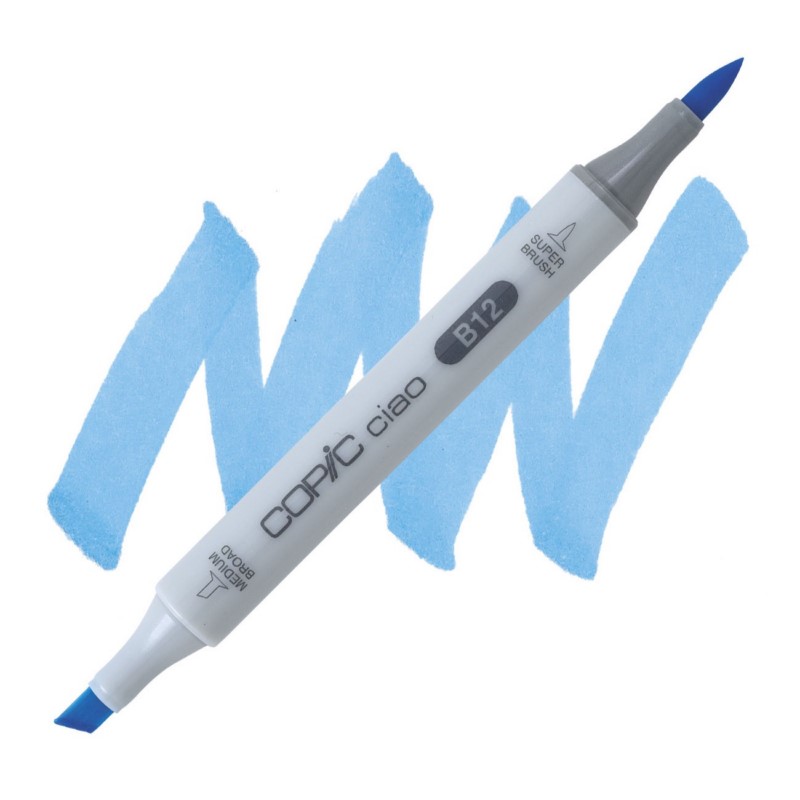 Lihová fixa COPIC Ciao oboustranná Brush & Chisel, B12 Ice blue