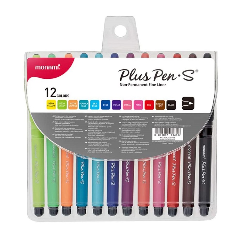 MONAMI popisovač Pen Plus S, sada 12ks