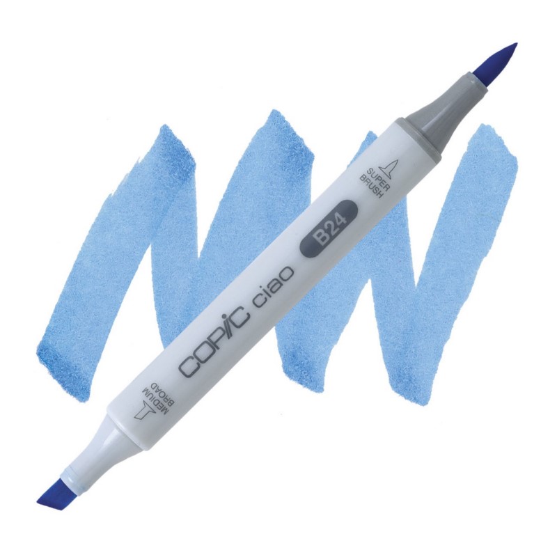 Lihová fixa COPIC Ciao oboustranná Brush & Chisel, B24 Sky