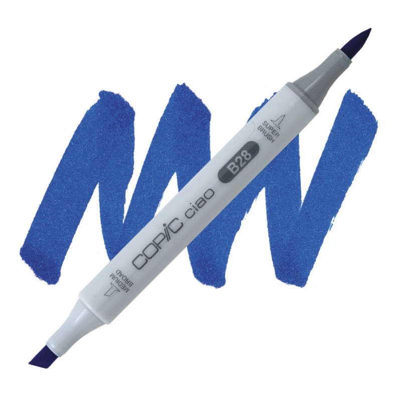 Lihová fixa COPIC Ciao oboustranná Brush & Chisel, B28 Royal blue