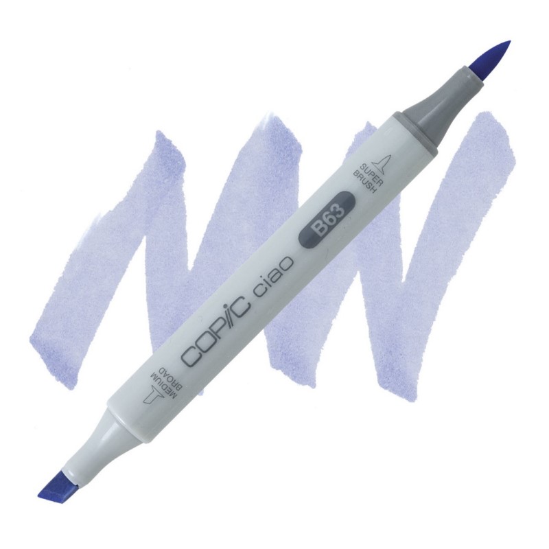 Lihová fixa COPIC Ciao oboustranná Brush & Chisel, B63 Light hydrangea
