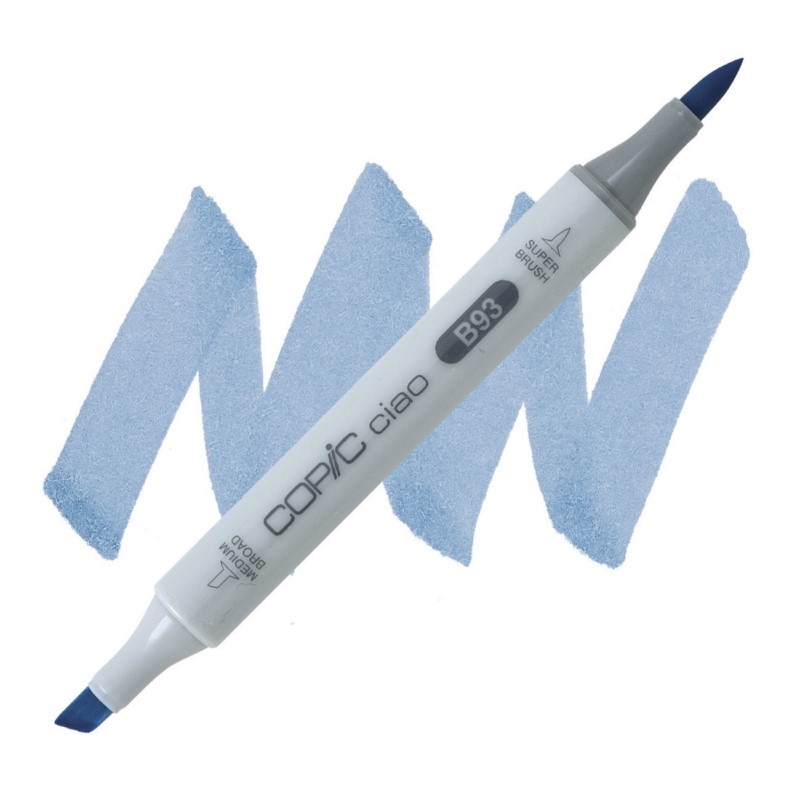 Lihová fixa COPIC Ciao oboustranná Brush & Chisel, B93 Light crockery blue