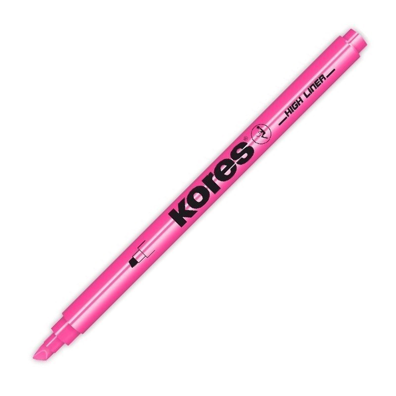 KORES zvýrazňovač High Liner, růžový