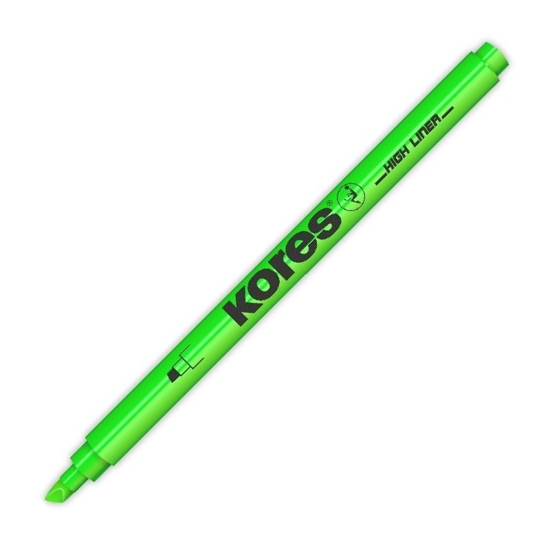 KORES zvýrazňovač High Liner, zelený