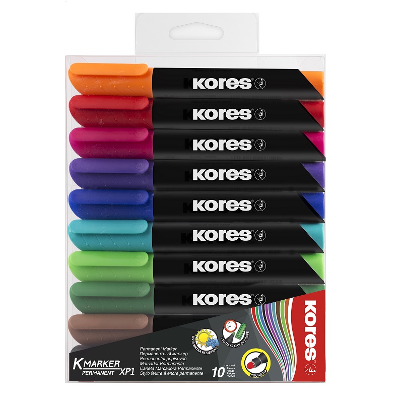 KORES permanentní K-Marker kulatý, 10ks
