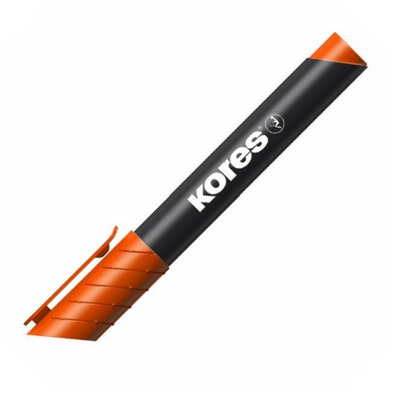 KORES permanentní K-Marker kulatý, oranžový