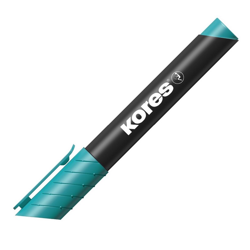 KORES permanentní K-Marker kulatý, tyrkysový