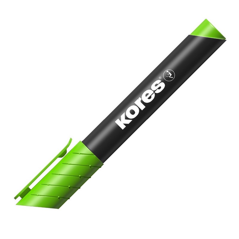 KORES permanentní K-Marker kulatý, světle zelený