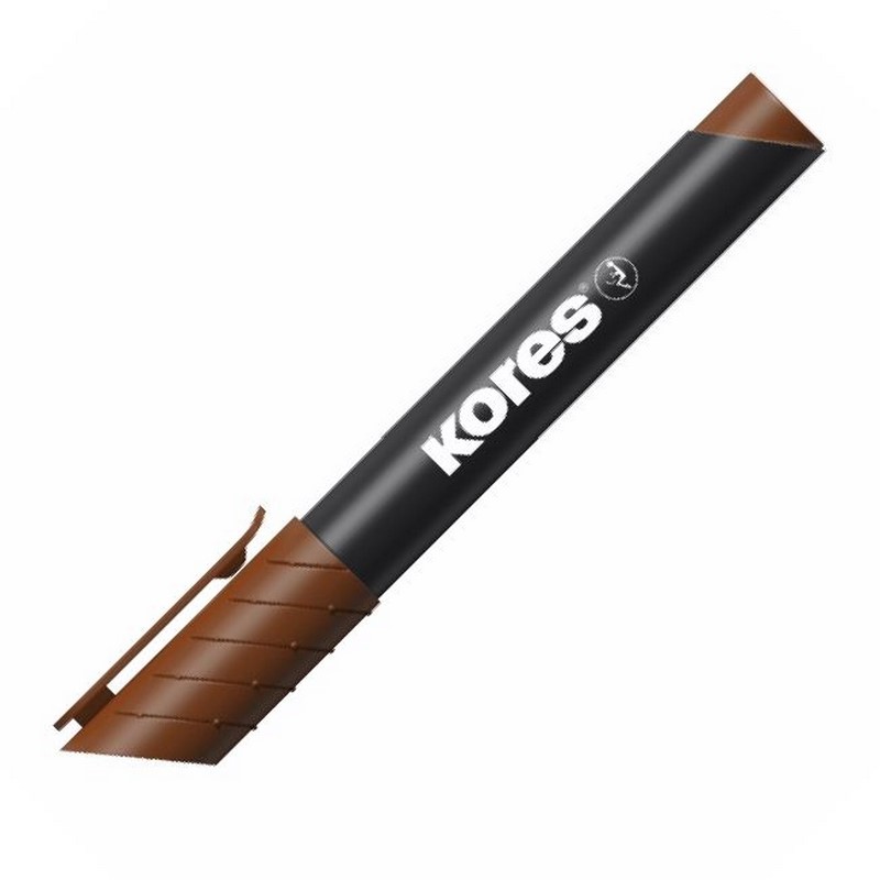 KORES permanentní K-Marker kulatý, hnědý