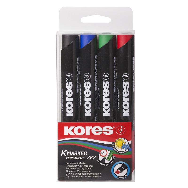 KORES permanentní K-Marker šikmý, 4ks
