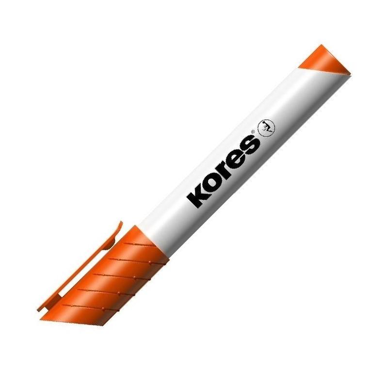 KORES popisovač na bílé tabule K-Marker kulatý, oranžový