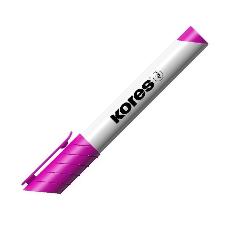 KORES popisovač na bílé tabule K-Marker kulatý, růžový