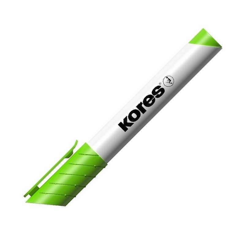 KORES popisovač na bílé tabule K-Marker kulatý, světle zelený