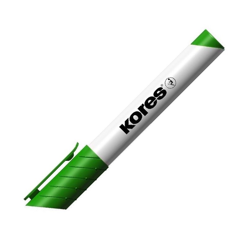 KORES popisovač na bílé tabule K-Marker šikmý, zelený
