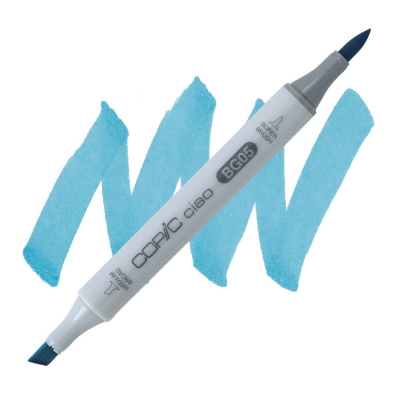 Lihová fixa COPIC Ciao oboustranná Brush & Chisel, BG05 Holiday blue