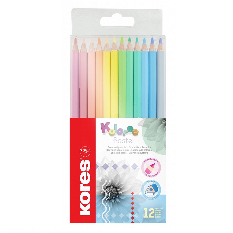 KORES pastelky Kolores Pastel, 12ks
