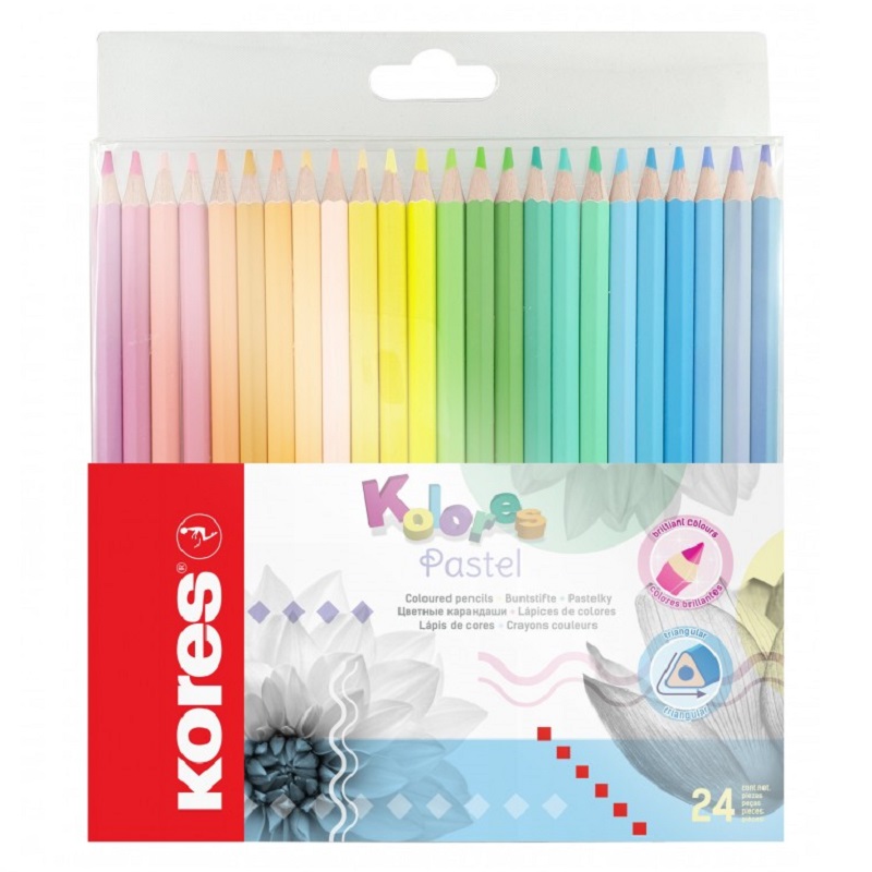 KORES pastelky Kolores Pastel, 24ks