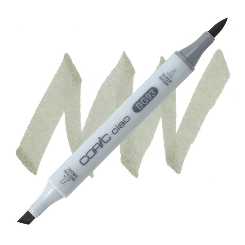 Lihová fixa COPIC Ciao oboustranná Brush & Chisel, BG93 Green gray