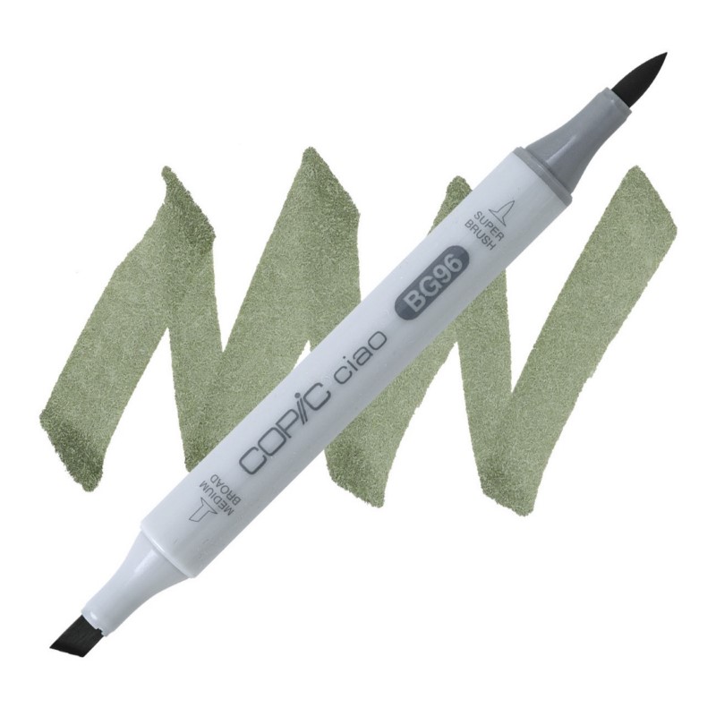 Lihová fixa COPIC Ciao oboustranná Brush & Chisel, BG96 Bush