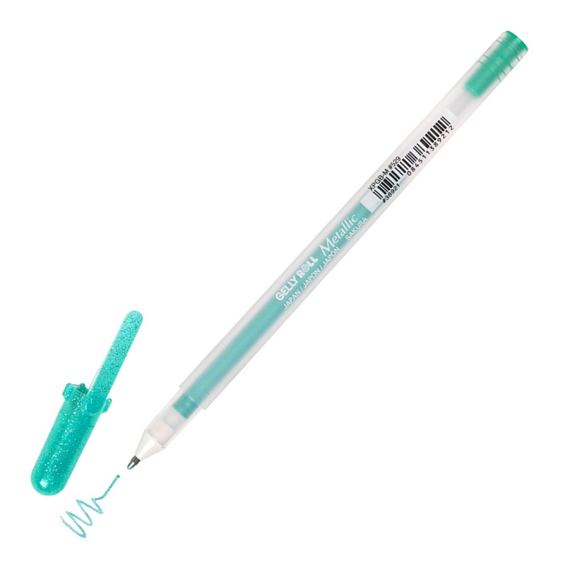 Sakura Gelly Roll METALLIC 0,4mm, zelená