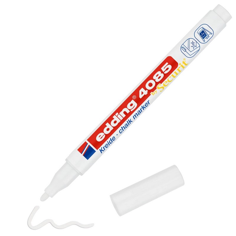 Křídový na sklo a tabule EDDING 4085, bílý