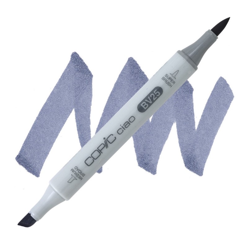 Lihová fixa COPIC Ciao oboustranná Brush & Chisel, BV25 Grayish violet