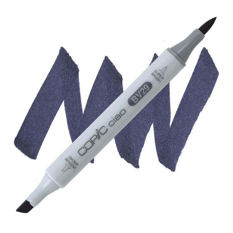 Lihová fixa COPIC Ciao oboustranná Brush & Chisel, BV29 Slate