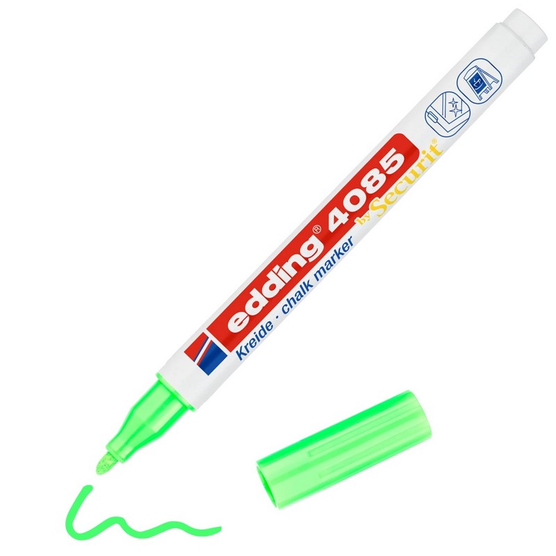 Křídový na sklo a tabule EDDING 4085, NEON zelený