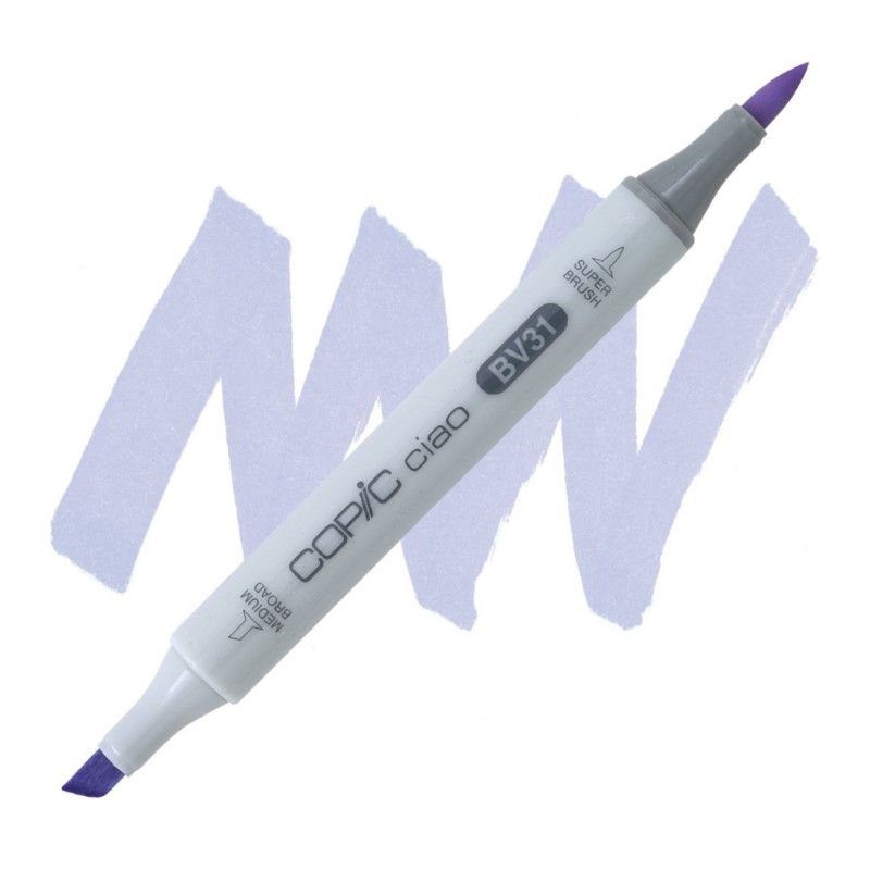 Lihová fixa COPIC Ciao oboustranná Brush & Chisel, BV31 Pale lavender