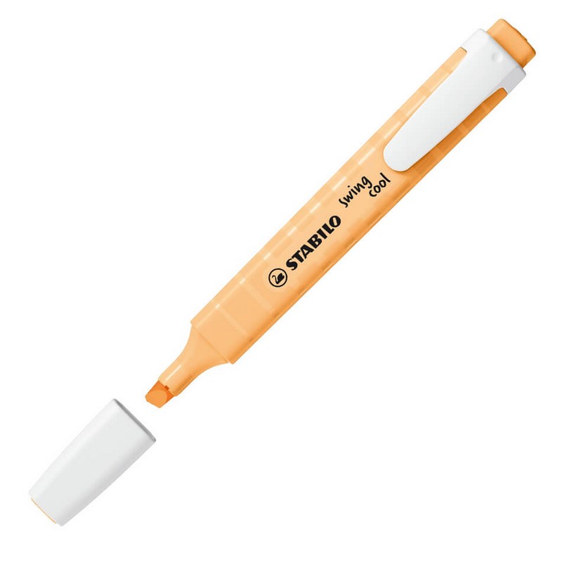 Zvýrazňovač STABILO swing cool Pastel, jemně oranžový