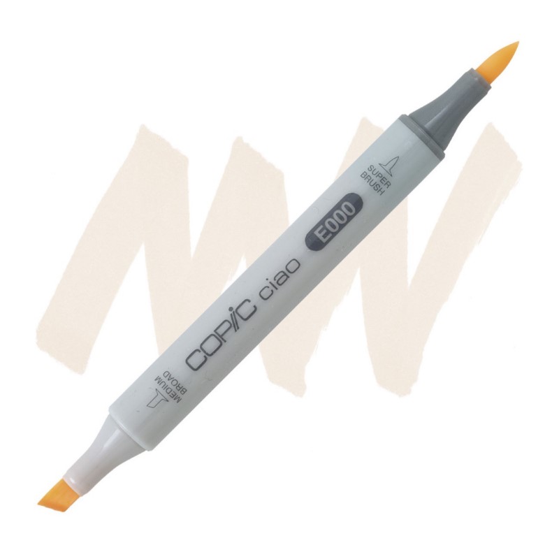 Lihová fixa COPIC Ciao oboustranná Brush & Chisel, E000 Pale fruit pink