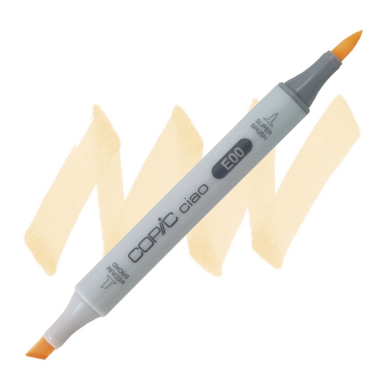 Lihová fixa COPIC Ciao oboustranná Brush & Chisel, E00 Cotton pearl