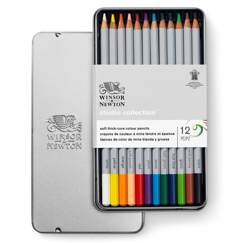 WINSOR & NEWTON Pastelky WINSOR & NEWTON, 12ks v kovové krabičce
