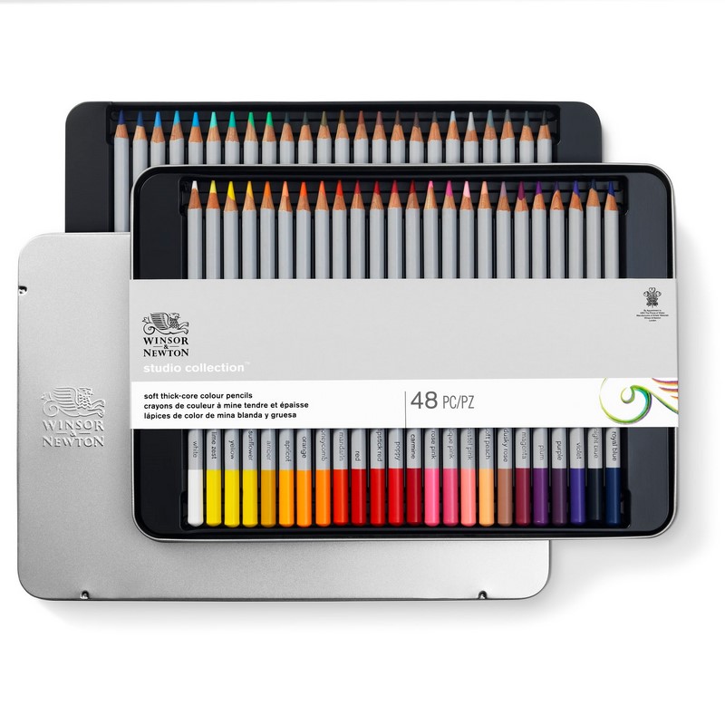 WINSOR & NEWTON Pastelky WINSOR & NEWTON, 48ks v kovové krabičce