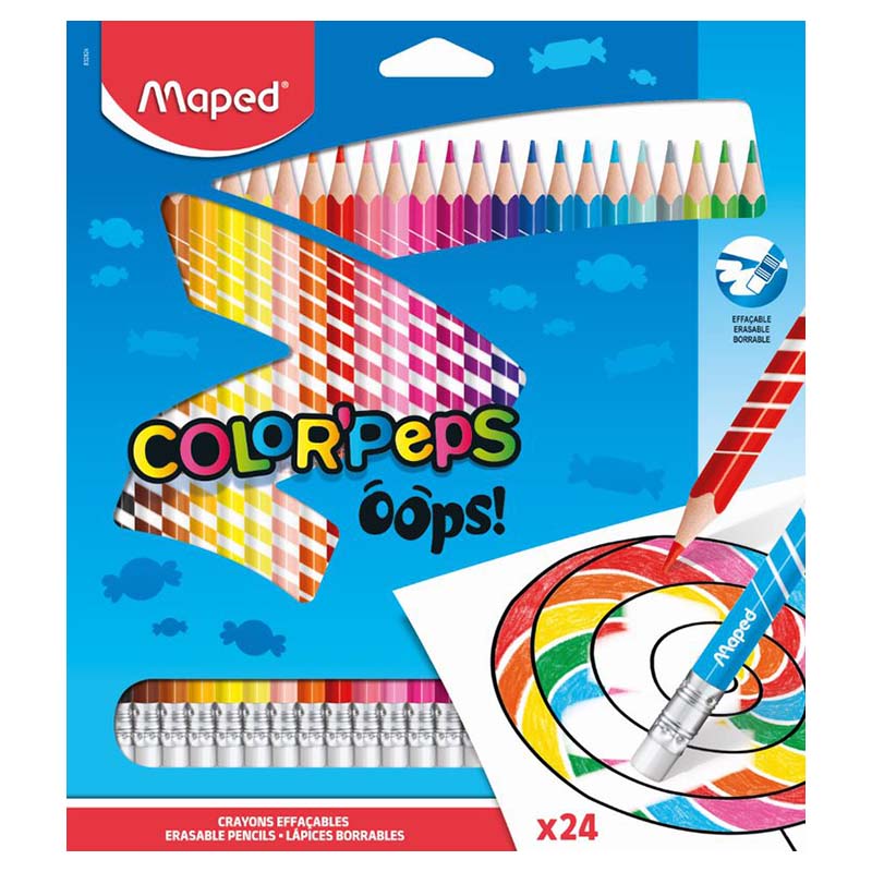 Pastelky MAPED Color Peps oops, 24ks