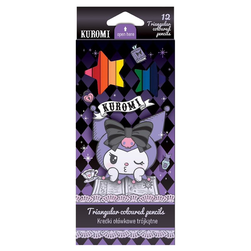 Pastelky COLORINO Kuromi, 12 ks