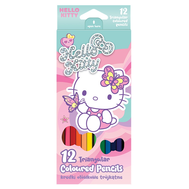 Pastelky COLORINO Hello Kitty, 12 ks