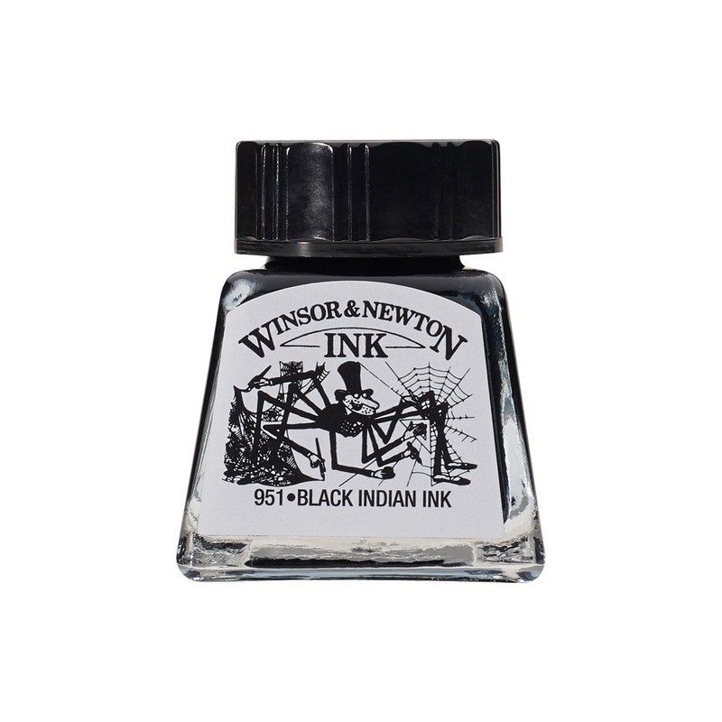 Kreslící inkoust WINSOR & NEWTON Drawing Ink, 14ml Black Indian Ink