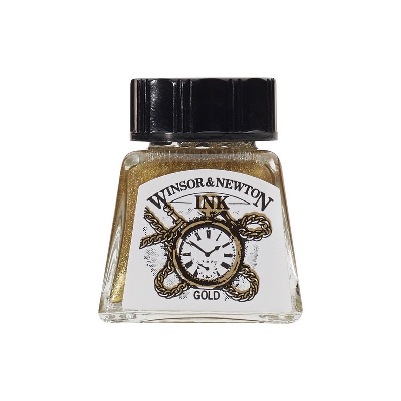 Kreslící inkoust WINSOR & NEWTON Drawing Ink, 14ml Gold
