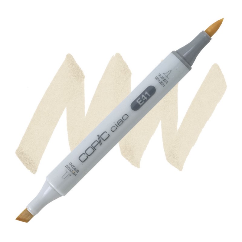 Lihová fixa COPIC Ciao oboustranná Brush & Chisel, E41 Pearl white