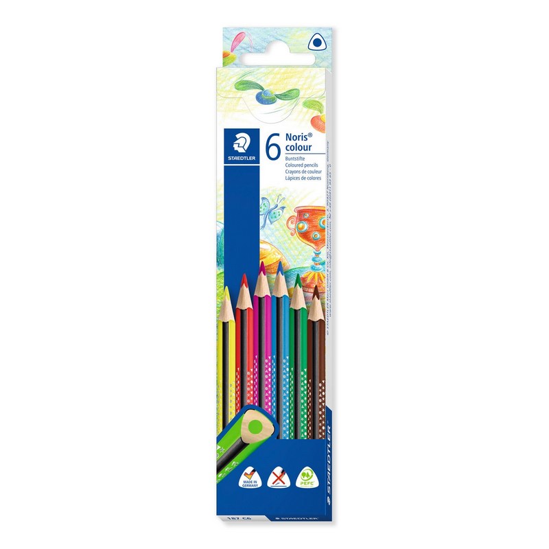 Pastelky STAEDTLER Noris Colour Ergo, 6ks
