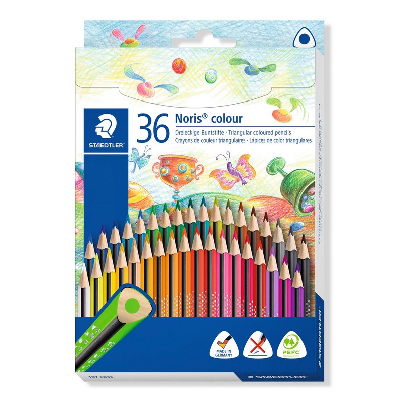 Pastelky STAEDTLER Noris Colour Ergo, 36ks
