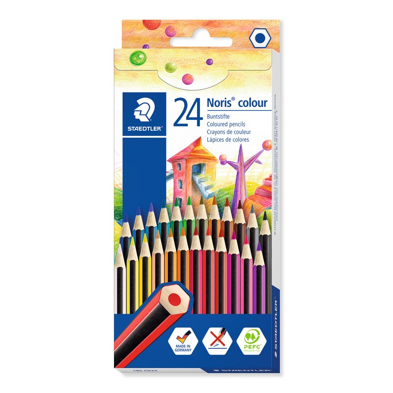 Pastelky STAEDTLER Noris Colour, 24ks
